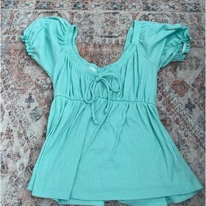 teal top/blouse